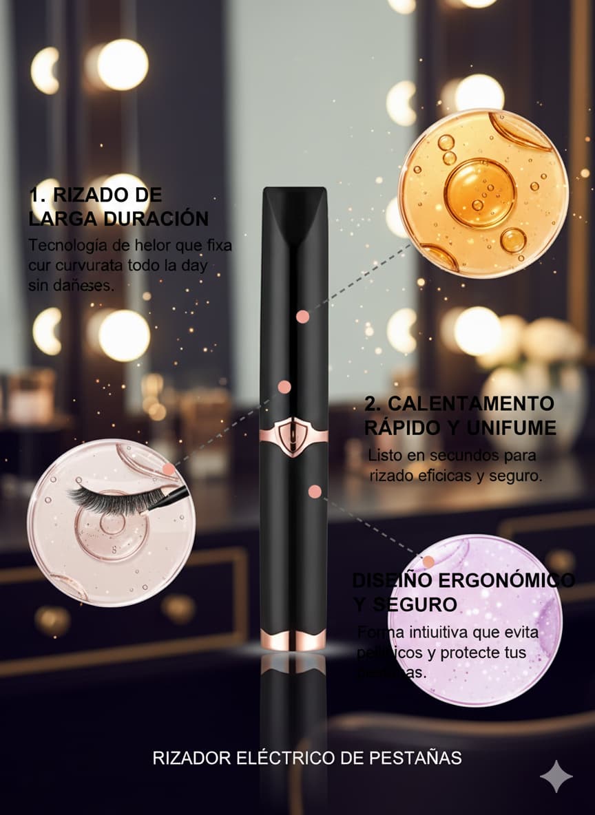 Rizador de pestañas Electrico Premium